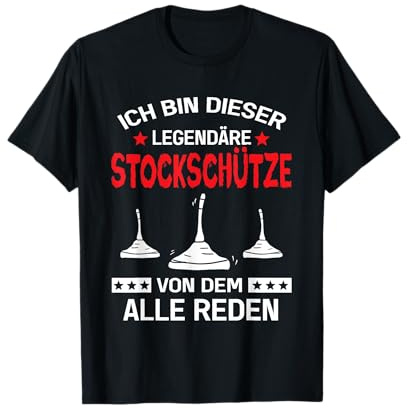 Eistockschießen Stockschütze Stocksport Curling Sport T-Shirt