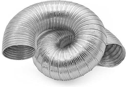 H&C VENT Alu Flexrohr Abluftschlauch für Klimageräte & Lüftungssystem (Ø 125mm, 3m) - Absaugschlauch & Flexschlauch für Klimaanlage, Trockner, Dunstabzugshaube - Heizungsschlauch & Lüftungsschlauch