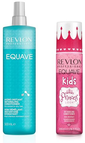REVLON PROFESSIONAL EQUAVE Hydro Nutritive Detangling Conditioner,500 ml + EQUAVE Kids Princess Conditioner, 200 ml
