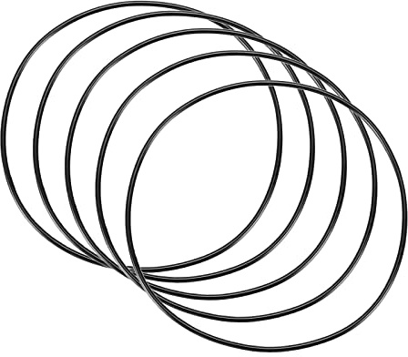 QUARKZMAN Nitrilkautschuk Dichtungsring O-Ring 100mm x 96mm x 2mm 5 Stück | Für Wasserhahn Klempner Reparatur Dichtung Verbindung, Schwarz
