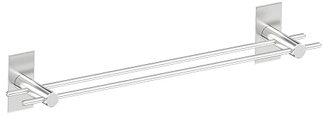 Handtuchhalter Ohne Bohren,handtuchhalter Wand, Küche Handtuchstange, Handtuchhalter Doppel Handtuchstange，Verstellbare Basis，80cm handtuchhalter duschwand，SUS 304 handtuchhalter Edelstahl