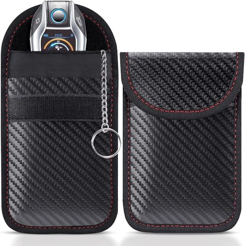 1 X Pc Faraday Pouch Car Key Signal Blocker Pouch Keyless Signal Blocking Key Case, Rfid Blocker Bag for Car Security