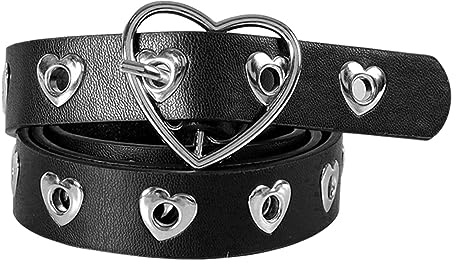 MILAKOO Punk Leder Taille Gürtel für Frauen Vintage Zubehör für Hippie Skateboarding Enthusiasten
