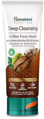 Himalaya Deep Cleansing Coffee Face Wash, ricco di polifenoli per la cura quotidiana | aspetto fresco e privo di olii | aiuta a migliorare la struttura della pelle, 100ml