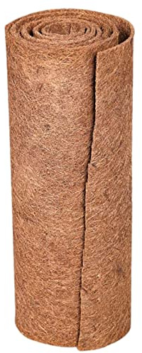 Murman Rouleau De Doublure en Fibre De Coco Naturelle - 50x100cm - Tapis De Noix De Coco en Fibre pour Paniers De Jardinières - Doublure De Panier De Fleurs Suspendue en Noix De Coco Naturelle