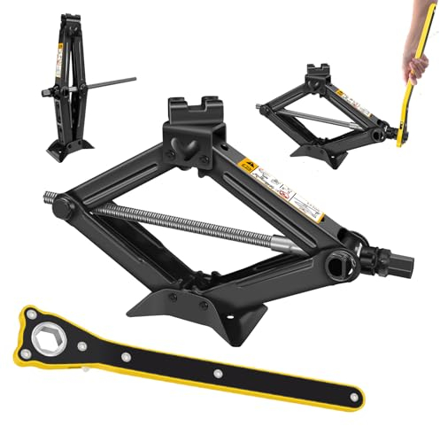 Wagenheber Scherenwagenheber 2T - Schnelles & Arbeitssparendes Design, maximale Höhe 390 mm, gefertigt aus Qualitätsstahl