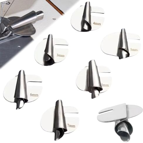 Bzzerumy Rollsaumfuß, Metall, Säumenadel, BZZC0525LXZJuanBianQian, Nähmaschinen Zubehör, Nähmaschine Anfänger, Schneiderkreide, Nähen, Stickmaschine, Endlosreißverschluss mit Zipper
