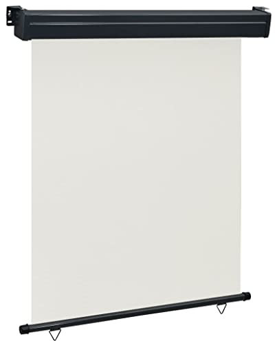 AJSEOYBS Parasole,Ombrelloni da spiaggia,mbrellone da giardino，Tenda Laterale per Terrazzo 140x250 cm Crema Per balconi, giardini, terrazze, relax all'aria aperta
