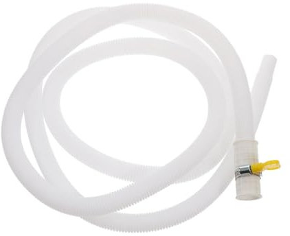 HONMEET 1.5m Washing Machine Drain Hose for Air Conditioner Telescopic Drainage Tube Buckle Easy Installation Sturdy Water Drain for Outdoor Units