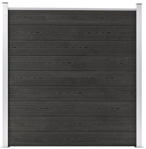 Zaun & Absperrungen, Zaunpaneele/Gartenzaun WPC 180x186cm grau