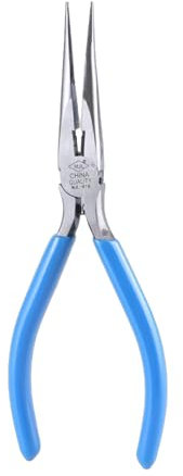 MICFENY Needle Nose Pliers Small Long Nose Pliers with Wire Cutter Spring Loaded Thin Needle Nose Pliers for Jewelry Making