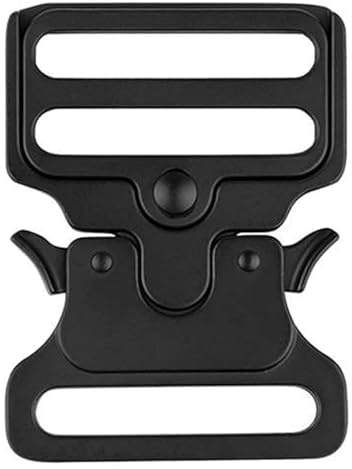 Xiciki Schnellverschluss 50mm, Metal Tactical Belt Buckle Gürtelschnalle Herren, Robuste Metall-Schnalle für Ledergürtel, Taktisches Zubehör, mit Seitlicher Befestigung, Ideal für Outdoor, Rucksack