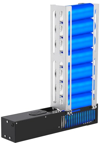 YUCHENGTECH Prensa eléctrica para latas de 200 – 500 ml/botellas de agua de plástico de 200 – 330 ml montadas en la pared, trituradora de latas pesada
