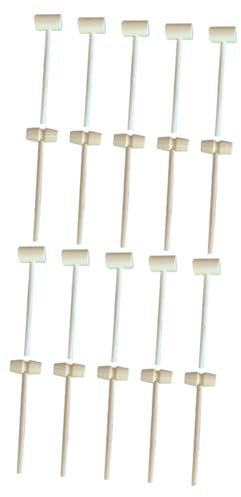 WHAMVOX 20pcs Wood Hammer Toy Mini Hammers Wooden Mallets for Boys and Girls Toys for Pretend Play and Craft Activities
