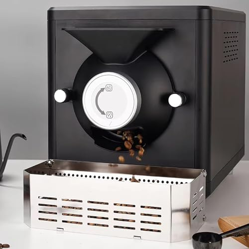 1600W Commercial Coffee Bean Roaster Machine for Nuts 1.5kg - Electric Peanut Cashew Chestnut Roaster with 100-250°C Temperature Control,black