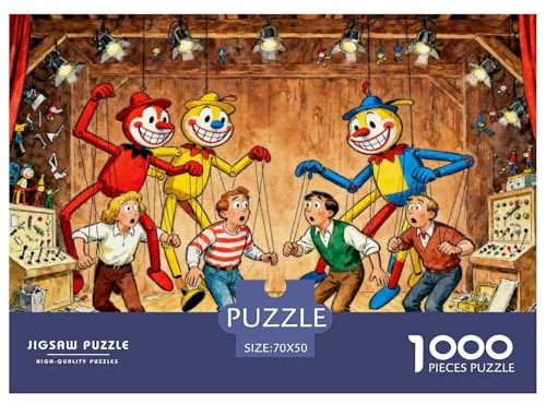 Puppentheater Hölzerne Puzzles Wasserfest 1000 Teile DIY- Puzzle Geschenke Für Erwachsene Buntzur Heimdekoration