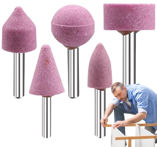 Grinding Attachments for Drills - Pack of 5 Rotating Sanding Disc Attachments | Drill Attachment - For Cutting, Grinding, Drilling, Polishing, Carving, Woodworking