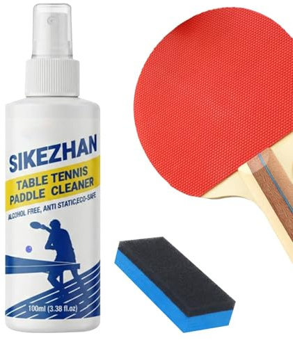 Tischtennisschläger-Reiniger – Tischtennisschläger-Reiniger | -Ball-Reinigungsspray – tragbares für verbesserte Spin-Haftung und Wartung von Sportgeräten, genießen Sie Leistung, 100 ml