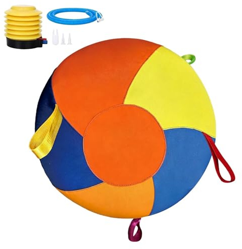 Flockballong för hundar, uppblåsbar berikningsleksak | 50 cm hästboll för hundar | små, medelstora och raser, valpar, inomhus, utomhus, resor, trädgård