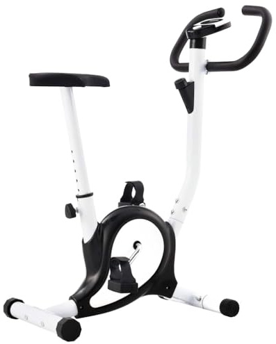 Ziaphsol motionscykel ergometer cykeltränare, inomhuscykel träningscykel för uthållighetsträning, skonsam mot leden med LCD-display, remdrivning, 120 kg, svart för hemmet