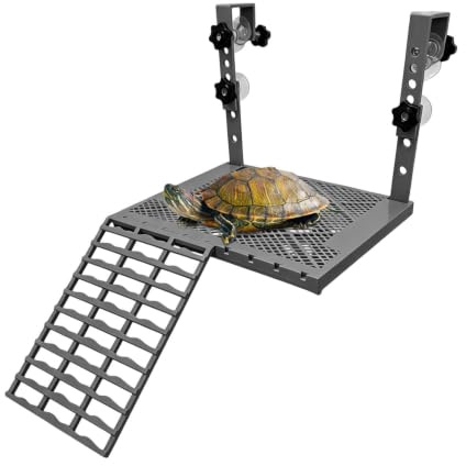 Schildkröten Sonnenplatz rutschfeste Ruheterrasse mit Leiter und | Schildkröten-Aquarium- und Terrarienzubehör Für Teich Aquarium Zuhause Wasser Aquatisches Terrarium