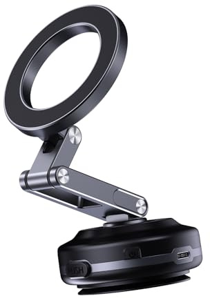 carotoe De téléphone à Aspiration magnétique sous Vide électrique avec Ventouse Forte pour la Navigation conducteur Passager Installation Facile de téléphone à aimants puissants