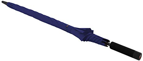 Knirps U.900 Ultra Light XXL - Sombrilla larga manual (255 g, resistente a las tormentas), azul marino, 96 cm, Ø 130 cm