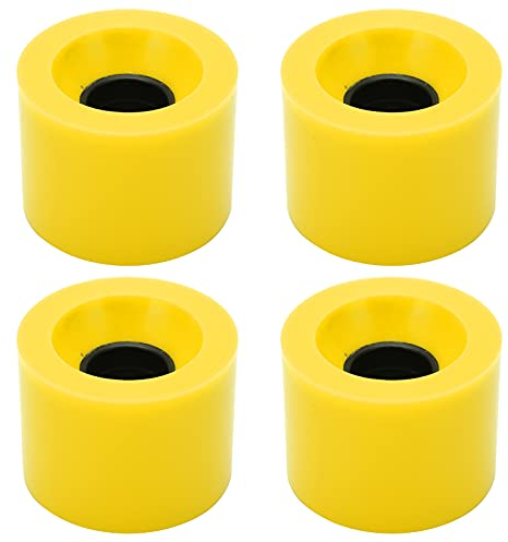 Drfeify 4pcs Skateboard Rollen, 78A Longboard Cruiser Rollen 60mm Skateboard Longboard Ersatzrollen(Gelb) Playing Accessories Musical Instrument AccessoriesMotorisierte Scooter