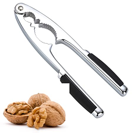 Cascanueces, Cascanueces De Nueces Cascanueces de Acero Inoxidable con agarre antideslizante, para todo tipo de nueces, galletas de langosta, galletas de cangrejo