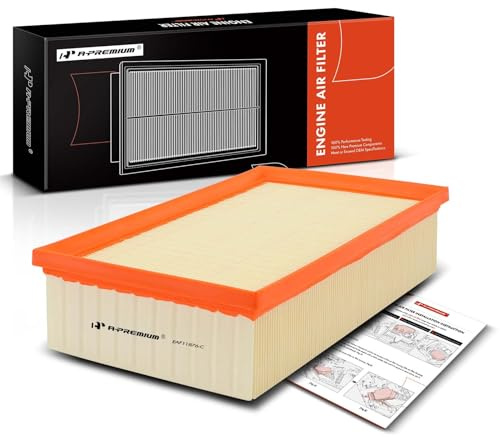 A-Premium Engine Air Filter Compatible with Audi A3, A3 Quattro, Q3, S3, TT Quattro & Volkswagen Arteon, Golf, GTI, Jetta, Tiguan, 2015-2023, Flexible Panel, Replace# 5Q0129620D
