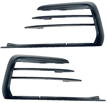 HZ-DESIGN 1 Satz Lüftungsgitter Nebelscheinwerfergitter Rechts + Links kompatibel mit Golf VII 7 nur GTI GTD nur Facelift