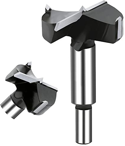 NICAVKIT Wolframstahl Forstnerbohrer 55mm, Professional Forstner bohrer Bit Holz Lochschneider, Holzbohrer Topfbohrer Kunstbohrer für Holz & Hartholz