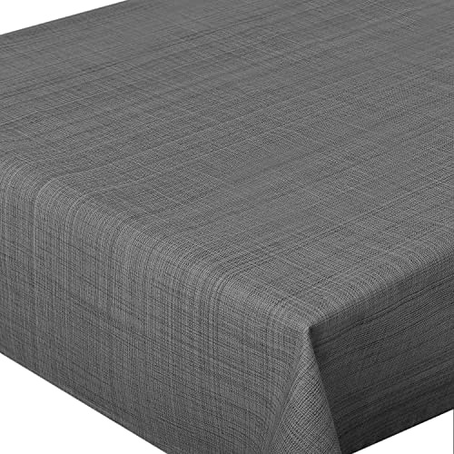 Tischdecke Samba Home, anthrazit, 130x160 cm, Fleckschutz, abwaschbar, für Indoor und Outdoor