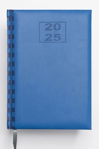 Imprint 2024 Premium Executive Comet PU Leder A4 Tag pro Seite Terminkalender mit ganzer Seite von Samstag & Sonntag, fester Einband, Schreibtisch-Tagebuch mit Lesebändchen, Planer Organizer Tagebuch
