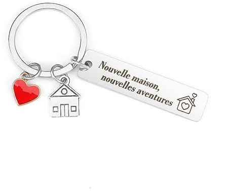 Porte Clé Maison,Cadeau Maison,Porte Clef Couple,Idee Porte Clef Couple Personnalisé,Cadeau Anniversaire Mariage