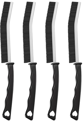 Fugenreinigungsbürste, Nestling 4 Stück Badezimmer-Reinigungsbürste, Multifunktions-Reinigungswerkzeug für Küchen, Keramikfliesen und Fensterfugen