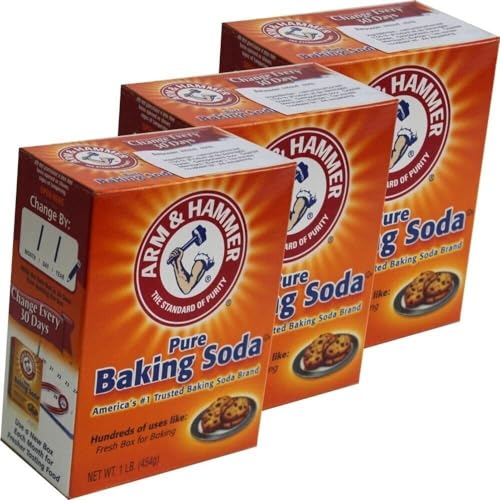 Arm & Hammer Baking Soda 454g| Baking Soda | Used with White Vinegar | Baking Soda For Cleaning | Arm & Hammer | Baking Soda - Pack of 3