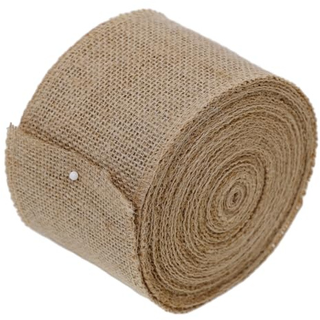 WITGIFT 10m Juteband Breit 8cm Burlap Band Vintage Geschenkband Dekoband Sackleinen Band Für Hochzeitdeko Geschenkverpackung Basteln Jutestoff Hochzeit Party