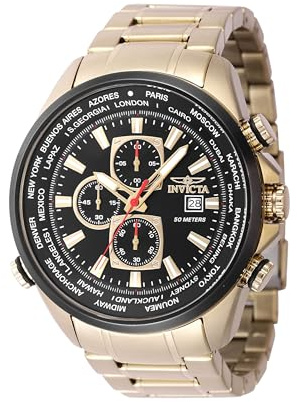 Invicta Aviator Edelstahl Herren Quarzuhrwerk - 50mm