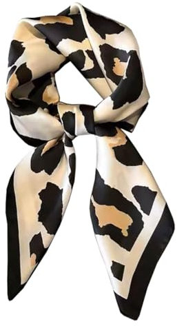 BEILATE Damen Seide Schal Halstuch Seidenschal Seidentuch Scarf Taschentuch Handgelenk Accessoires Stirnband Haarband