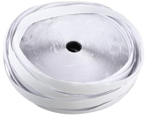 Hohopeti 1pezzi Nastro Adesivo Biadesivo Auto-adesivo Strong Hook Fastener Per Forte Per Tessuti Bianco Facile Da Usare e Applicare Su Ogni Superficie