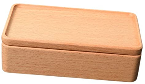 SOIMISS Holzschatulle Mit Magnetdeckel Tragbar Für Reisen Schmuck-organizer Aus Holz Aufbewahrungsbox Für Ohrringe Anhänger Und Broschen