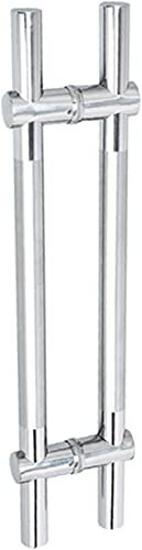 Kit de poignée de porte de douche de rechange pour portes en verre avec barre de traction de 50 cm pour cabine de douche de salle de bain Finition chromée
