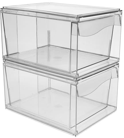 Alipis Aufbewahrungsbox Für Make-up Aus Acryl Und Make-up-organizer Mit Schubladen Großes Fassungsvermögen Für Kosmetika Mit Deckel