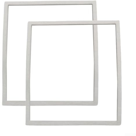 Juego de 2 juntas para estufa de leña Villager VFS212 de 185 x 165 mm, se adapta debajo del vidrio (10 piezas)