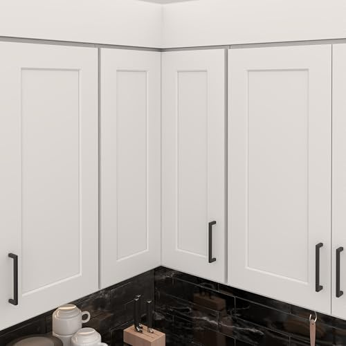 Furinno Ready to Assemble Wall Easy Reach Kitchen Cabinet, 24 (D) x 24 (W) x 30 H, White
