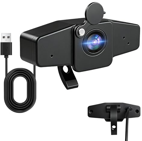 POHO 4K Webcam for PC, Ultra HD Computer Camera with PDAF Autofocus, Aluminum Material, Auto Light Correction,70° FOV, Web Camera with Microphone,Privacy Cover, for Streaming, Conference, Zoom