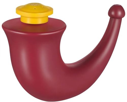 tiyiyok Pot Neti De Yoga, Rhino Horn, Nettoyeur De Corne Rouge, Conception Compacte Convient Pour Nettoyer Les Voies Nasales Et Soulager L'Inconfort Quotidien
