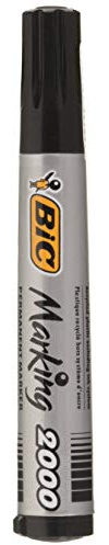 BIC Marking 2000 ECOlutions Permanent Bullet Tip Markers - Black, (Pack of 1)