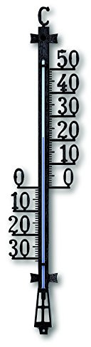 TFA 12.6008 - Thermomètre d'extérieur, plastique, couleur noire